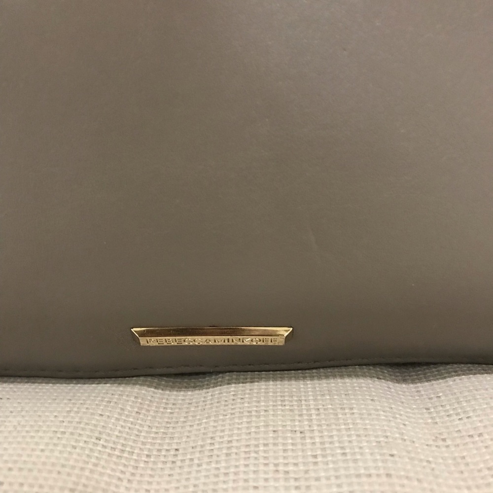 Rebecca Minkoff Geo Love Medium Chevron Crossbody Bag Gray/Taupe/Mushroom - Picture 8 of 14